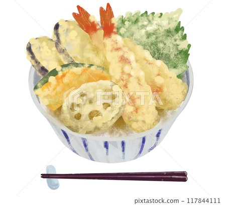 筋插畫，一碗飯碗，一碗飯碗 117844111