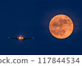 Full Moon and Airplane 117844534