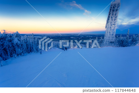 Winter landscape from Sotkamo, Finland. Winter landscape from Sotkamo, Finland. 117844648