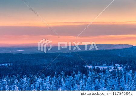 Winter landscape from Sotkamo, Finland. Winter landscape from Sotkamo, Finland. 117845042