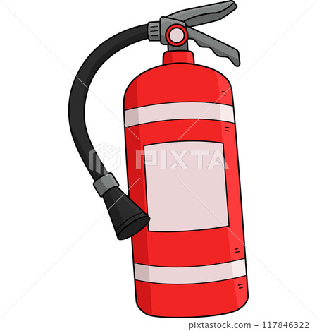 Fire Extinguisher Cartoon Colored Clipart  117846322
