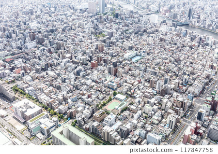 Tokyo Aerial View in Japan Tokyo Aerial View in Japan 117847758