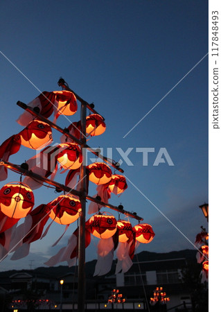 "Goldfish Lanterns" Yanai City White Wall Townscape Sightseeing in Yamaguchi Prefecture "Goldfish Lanterns" Yanai City White Wall Townscape Sightseeing in Yamaguchi Prefecture 117848493