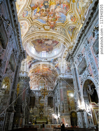 Interior of the Church of the Gesù (Pas, Italy) 117848505