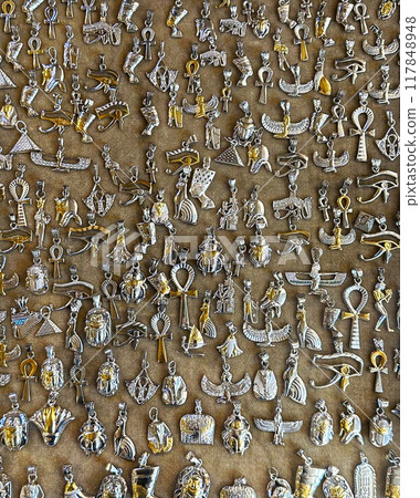 埃及紀念品、吊飾上衣、十字章、象形文字、圖坦卡門、伊西斯 埃及紀念品、吊飾上衣、十字章、象形文字、圖坦卡門、伊西斯 117848948
