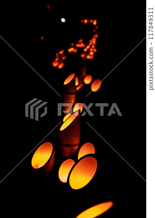 竹田竹樂竹燈籠竹燈 117849311