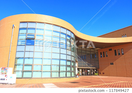 A view of the Togo Town General Gymnasium in Togo Town, Aichi Prefecture 117849427
