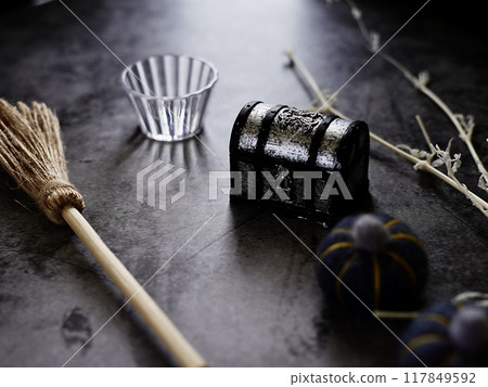 時尚的萬聖節室內裝飾用品 117849592