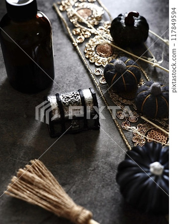 時尚的萬聖節室內裝飾用品 117849594