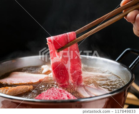 Shabu-shabu that looks delicious Shabu-shabu that looks delicious 117849833