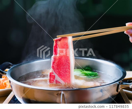 Shabu-shabu that looks delicious Shabu-shabu that looks delicious 117849835