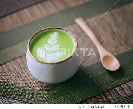 美味的抹茶拿鐵 美味的抹茶拿鐵 117849866