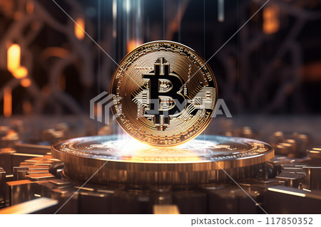 In case of bitcoin, it is digital cryptocurrency, a new electronic payment system based on virtual money AI Generation 117850352