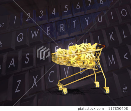 貨幣和兌換購物車 117850408