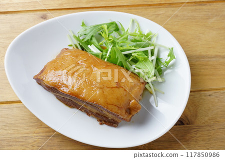 Pork belly boiled Pork belly boiled 117850986