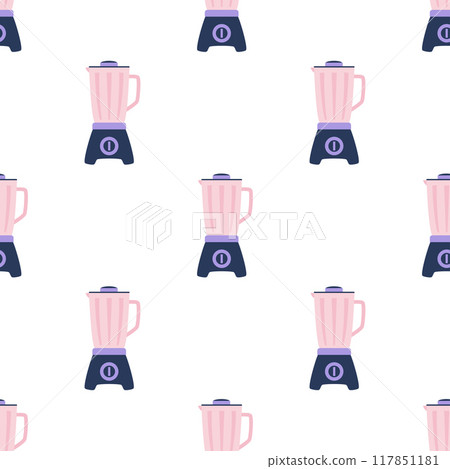 kitchen blender seamless pattern 117851181