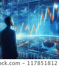 Man looking at FX chart 117851812