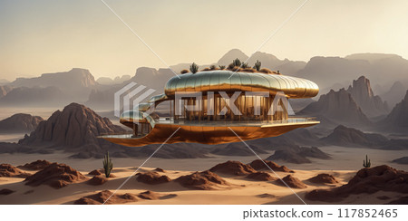 desert, dunes, aerial 117852465