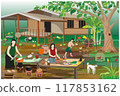 lifestyle of people at countryside vector design 117853162