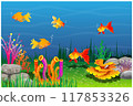 beauty of sea life vector design 117853326