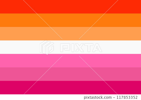Lesbian pride flag background Illustration 117853352