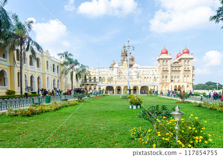 Majestic view of the Mysore Palace Majestic view of the Mysore Palace 117854755