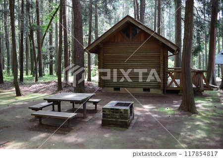 建在森林裡的木屋 建在森林裡的木屋 117854817
