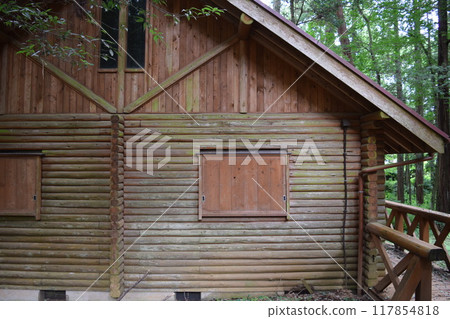Log house built in the forest 117854818
