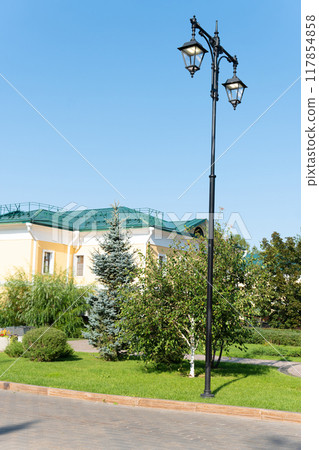 lamp light street streetlight urban electricity illumination sky lamppost lantern metal outdoor city 117854858