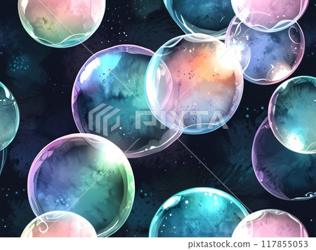 Pale pastel soap bubbles 3 - perfect for wallpaper Pale pastel soap bubbles 3 - perfect for wallpaper 117855053