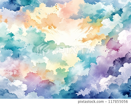 Pale pastel clouds - perfect for wallpaper Pale pastel clouds - perfect for wallpaper 117855056