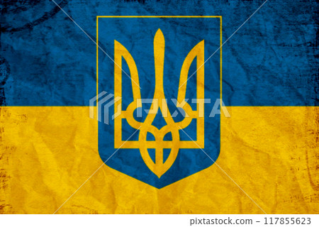 Flag of Invincible Ukraine. Free country of the world. Flag of Invincible Ukraine. Free country of the world. 117855623