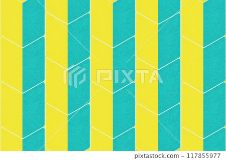 垂直美紋紙膠帶初學者標記綠色和黃色條紋圖案 垂直美紋紙膠帶初學者標記綠色和黃色條紋圖案 117855977