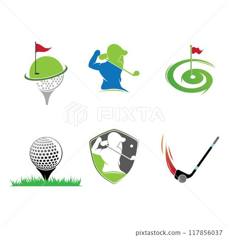 Golf Logo Template vector illustration icon design 117856037