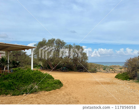 Beautiful sandy beach on the Coast of the island of Gozo  Malta 117856058