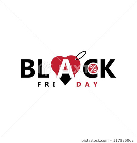 Discount or sale logo design label - Black Friday logo concept Discount or sale logo design label - Black Friday logo concept 117856062