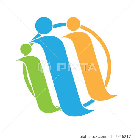 people logo vector icon template people logo vector icon template 117856217
