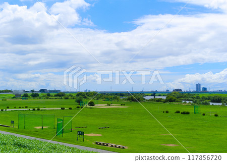 Edogawa Riverbank Ground, Matsudo City, Chiba Prefecture August 2024 117856720