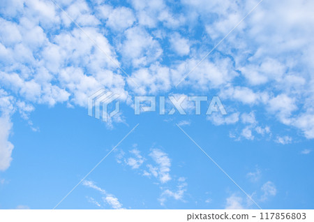 秋天的天空“鱗片雲” 117856803