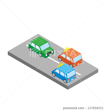 汽車在路上逆向行駛 汽車在路上逆向行駛 117858251