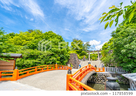 武田神社、新橋、鳥居、主要土木工程、甲斐國守護神、「勝利運氣」的祝福 117858599