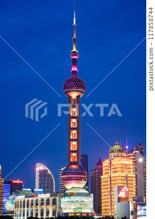 Oriental Pearl Electric tower 117858744