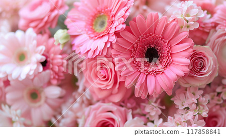 Pink bouquets 117858841