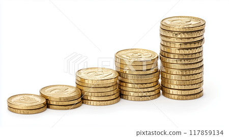 Aerial view of autumn mountain range 117859134