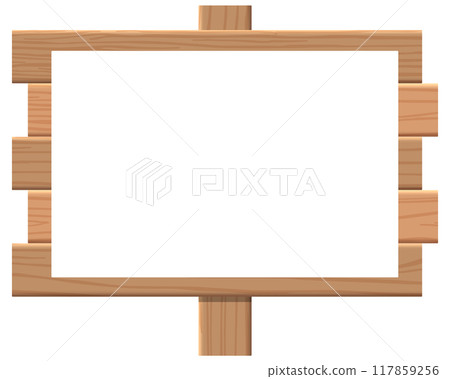 Wooden signboard 117859256