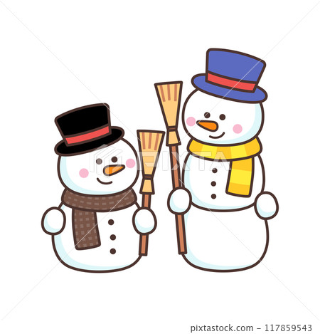 cute snowman 117859543