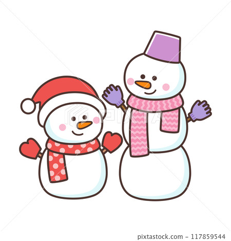 cute snowman 117859544