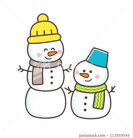 cute snowman 117859545