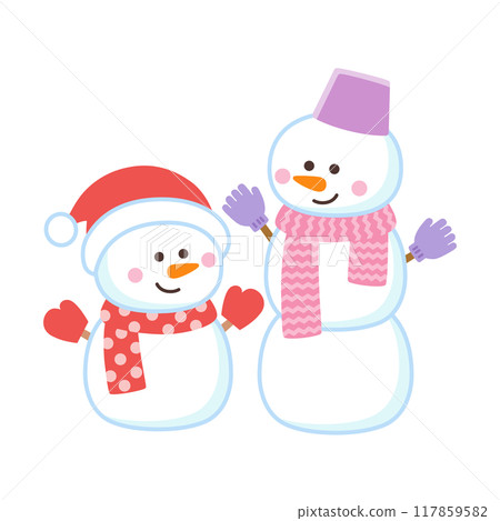 cute snowman 117859582