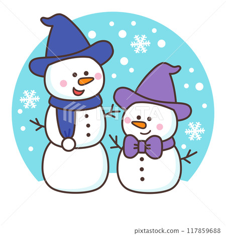 cute snowman 117859688